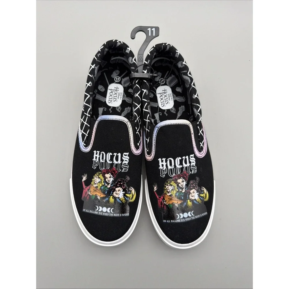 Disney Hocus Pocus Sneakers Men 11 Women 13 Casual  Shoes Slip-On Canvas